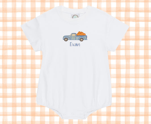 Fall Vintage Truck Bubble