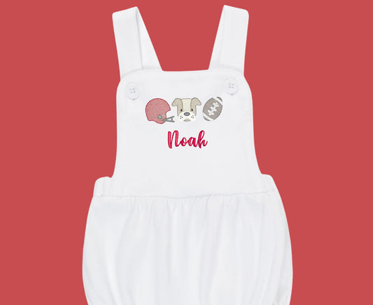 Georgia Bulldog Sunsuit - Boys