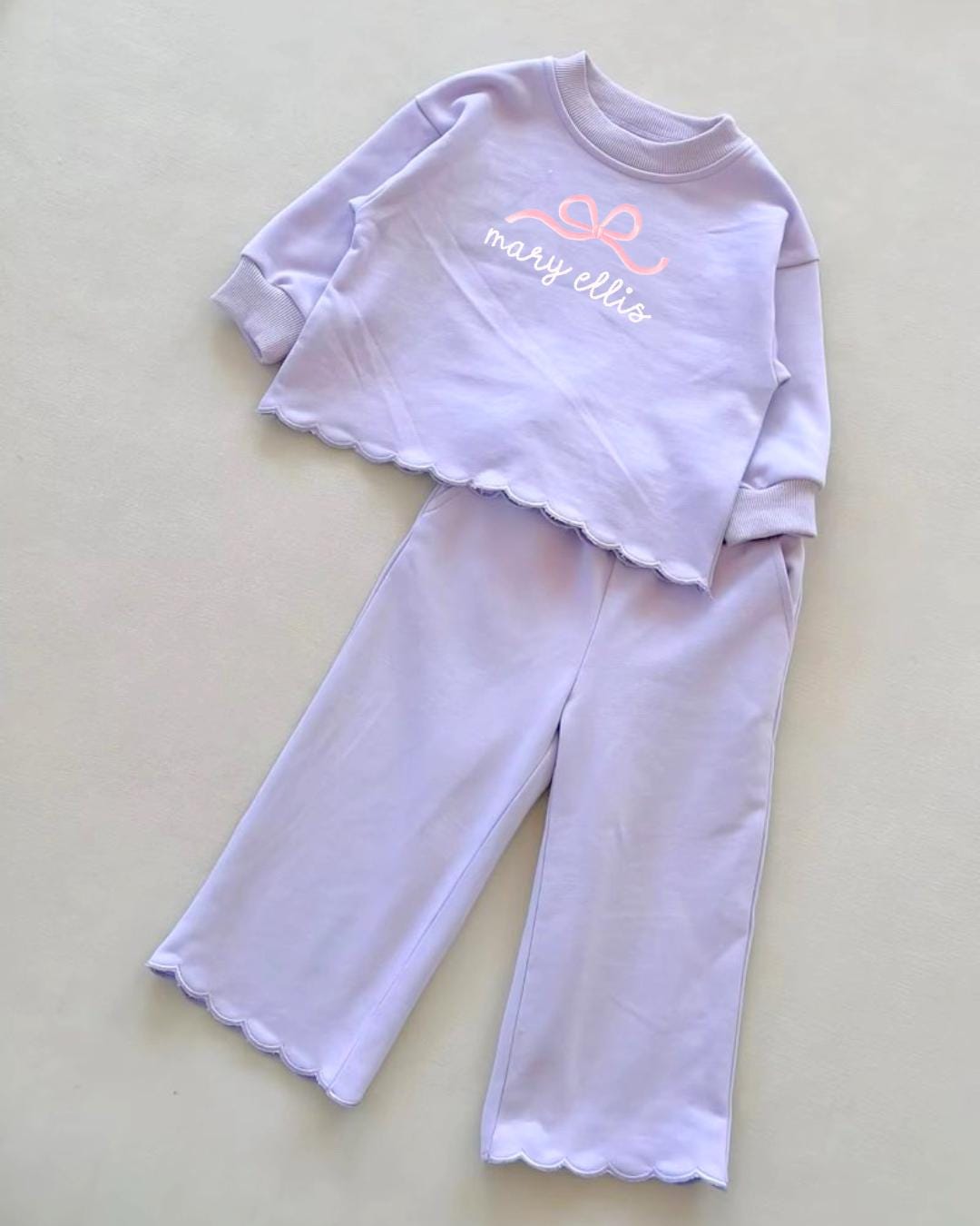 Scalloped French Terry Set