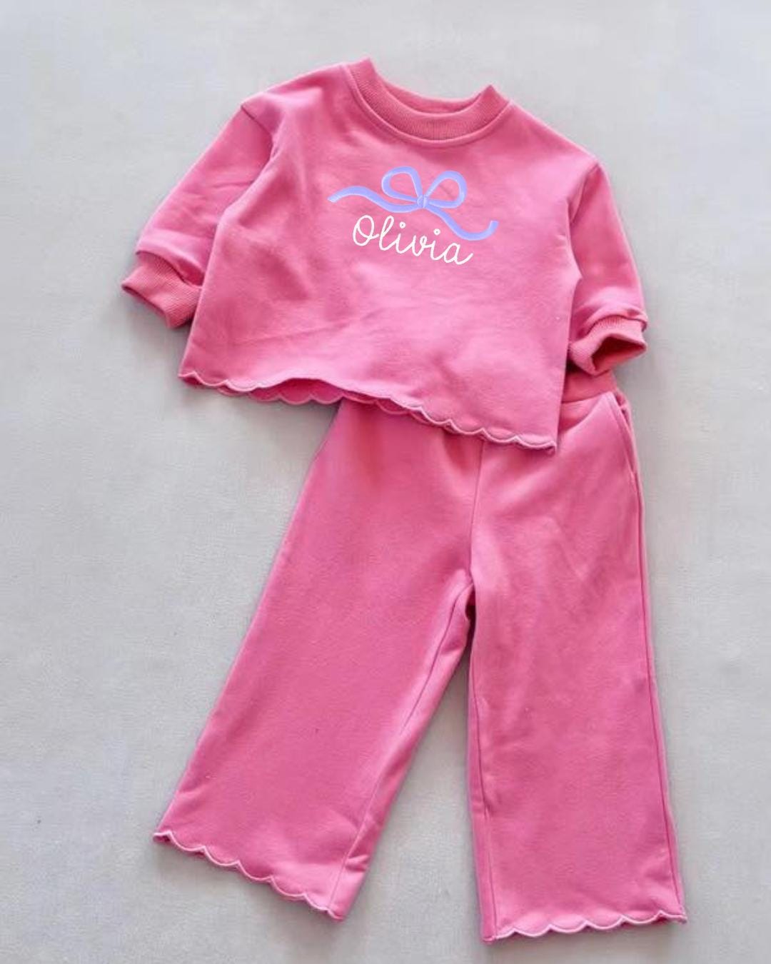 Scalloped French Terry Set