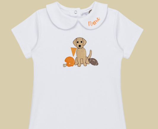 Game Day Peter Pan Romper - Boys