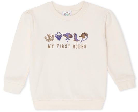 My First Rodeo Sweatshirt - Girls