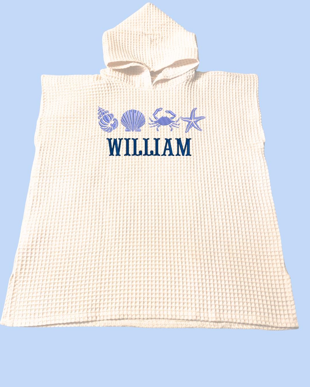 Waffle Beach Towel Poncho