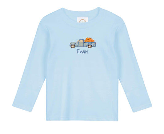 Fall Vintage Truck Kids Shirt