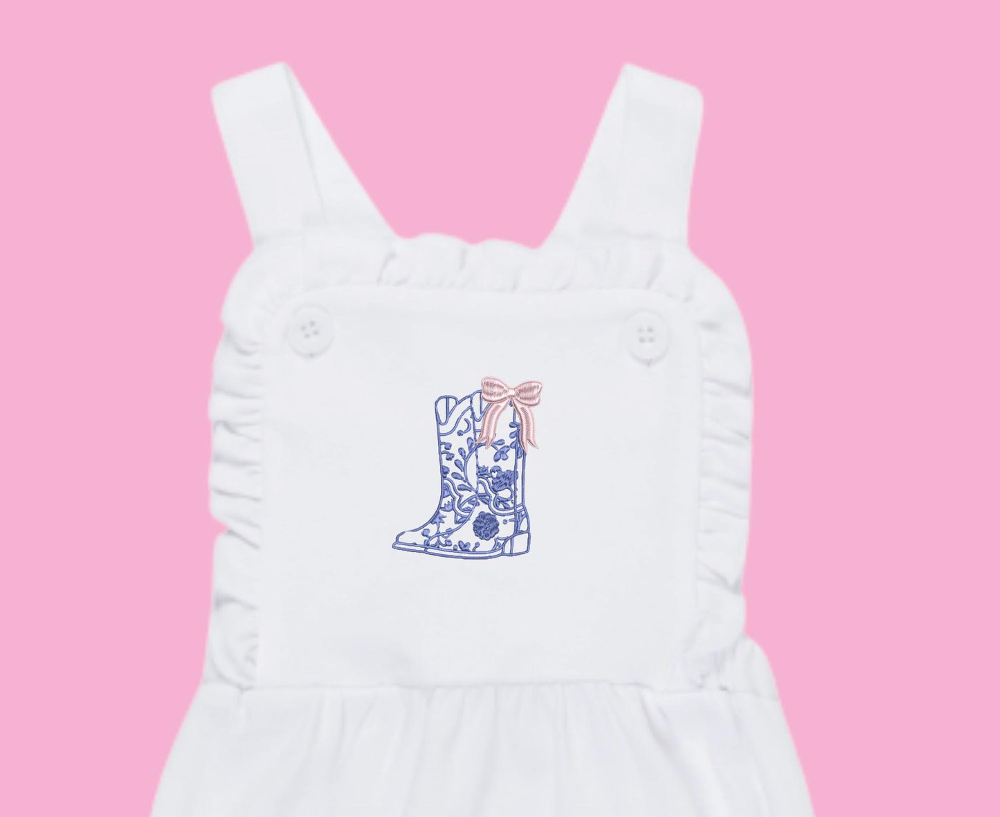Cowgirl Boots Baby Sunsuit