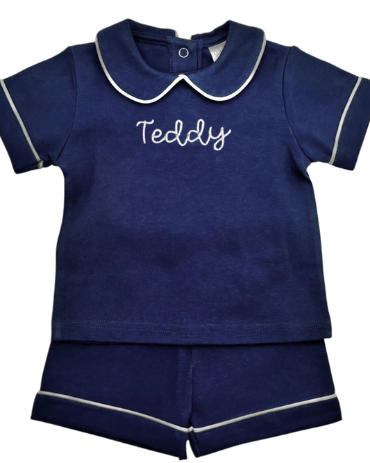 Boys Peter Pan Collar Short Set
