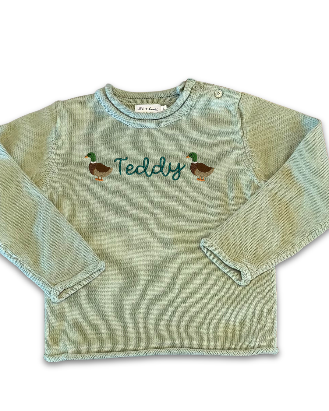 Mallard Duck Name Sweater