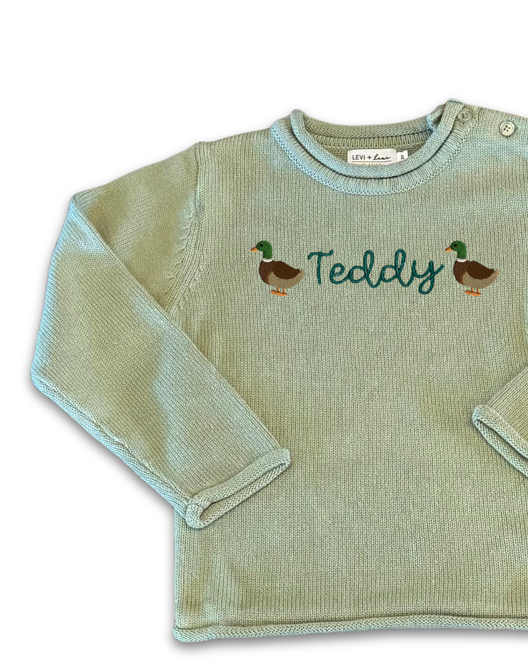 Mallard Duck Name Sweater