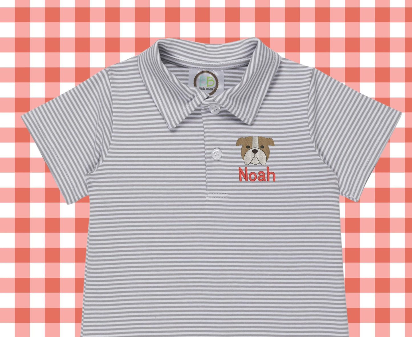 Bulldog Polo Romper