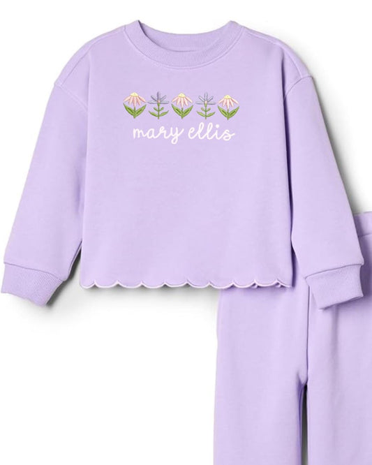 Scalloped French Terry Set