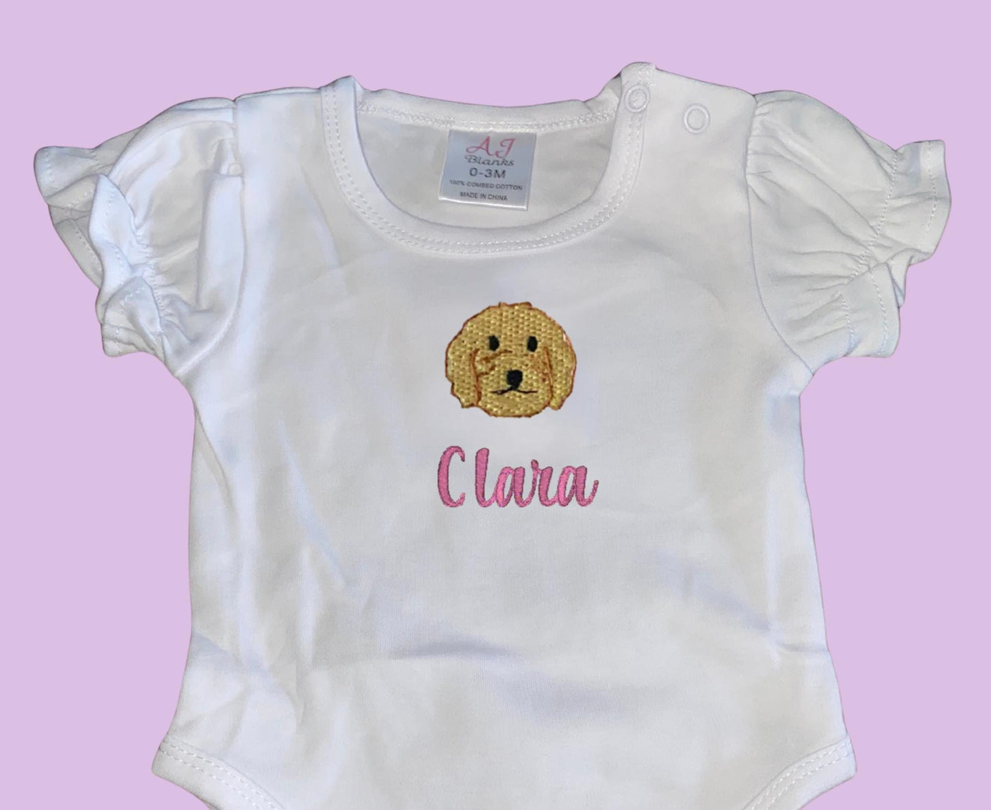 Goldendoodle Ruffle Onesie