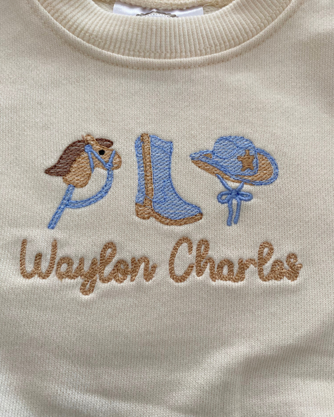 Cowboy Sweatshirt - Bubble or Crewneck