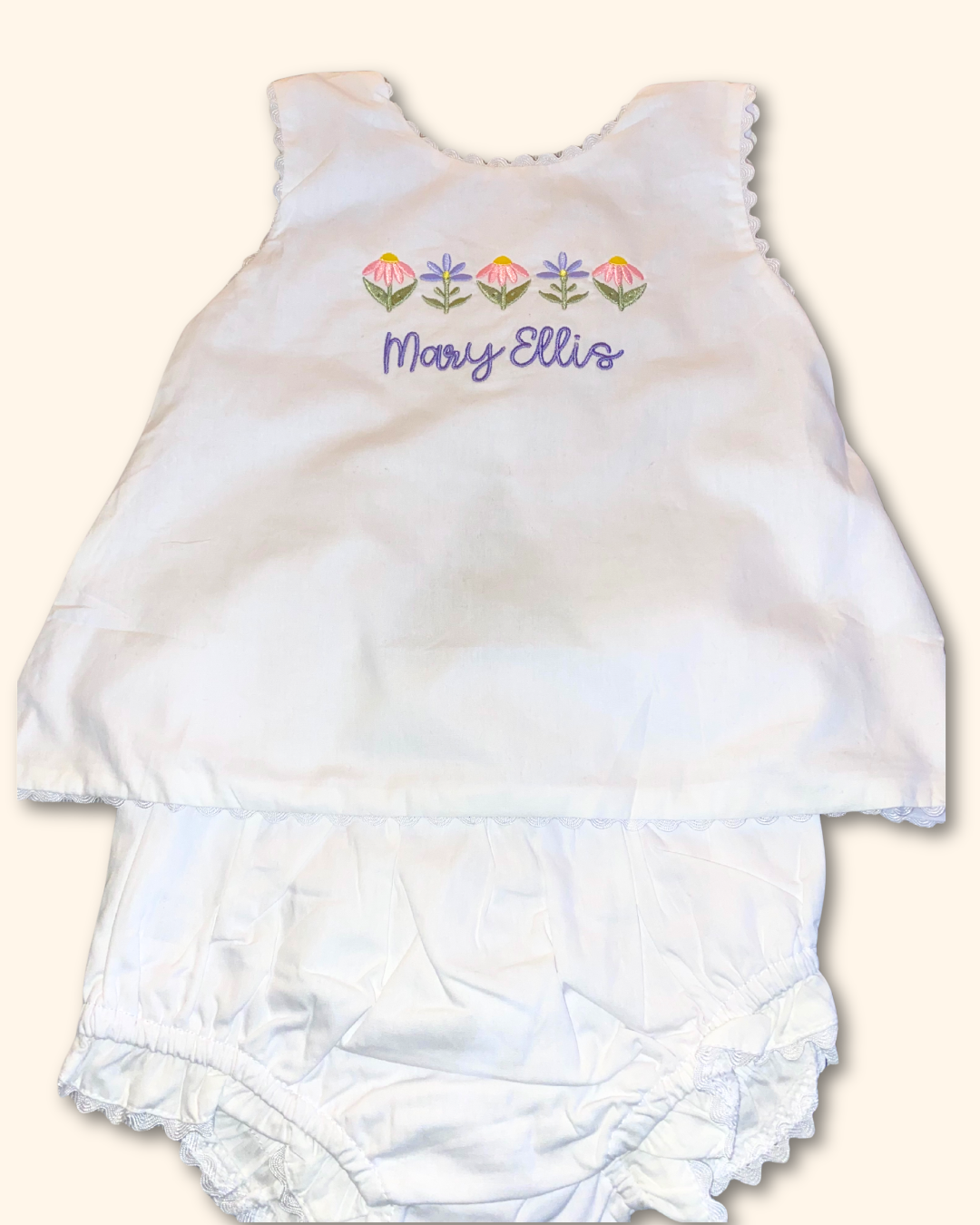 Floral Swing Back Diaper Set