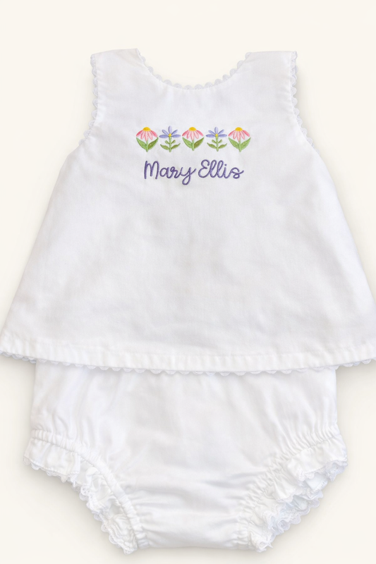 Floral Swing Back Diaper Set