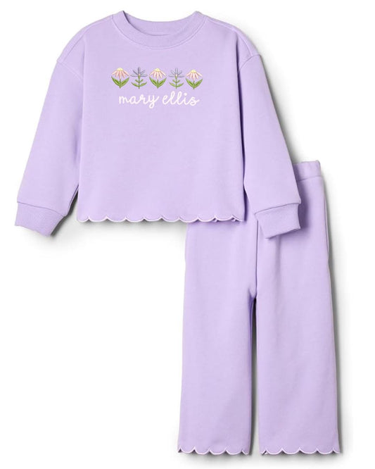 Scalloped French Terry Set