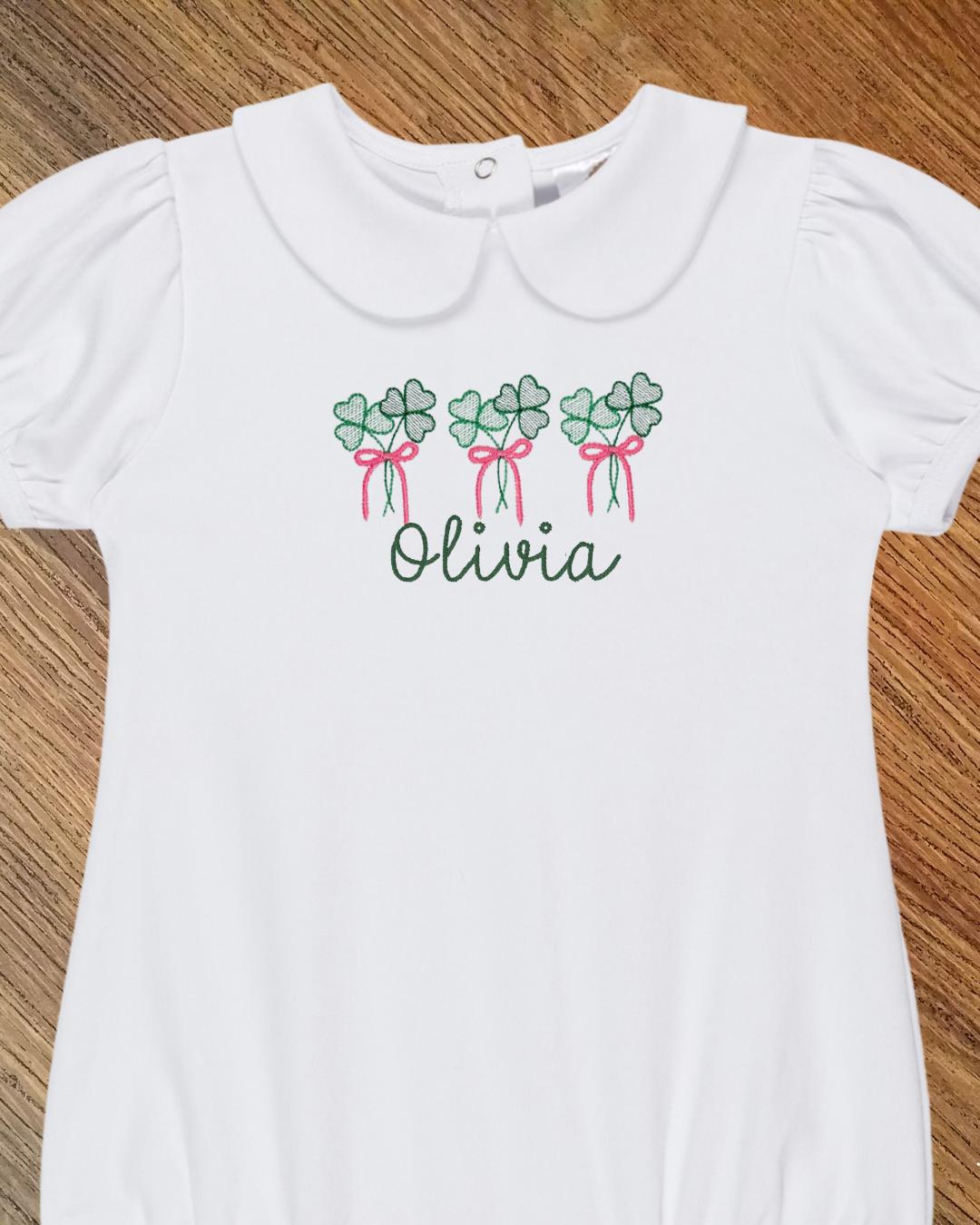 Shamrock St. Patrick's Day Romper