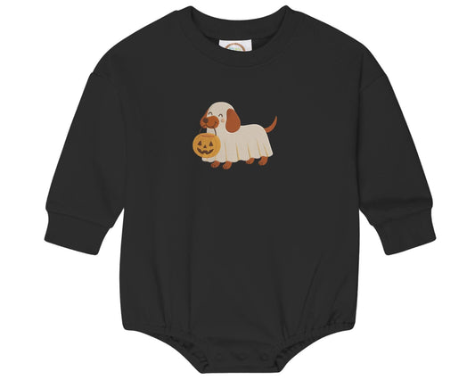 Halloween Bubble Sweatshirt Romper