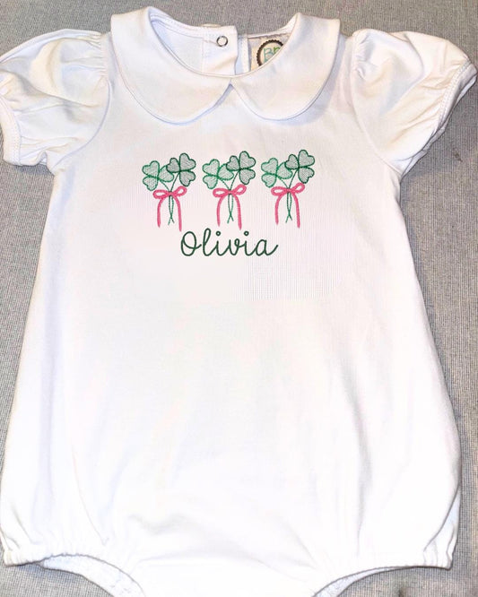 Shamrock St. Patrick's Day Romper