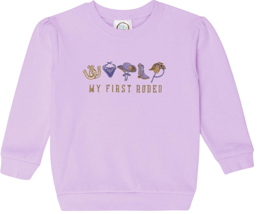 My First Rodeo Sweatshirt - Girls