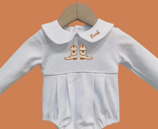 Longhorn Long Sleeve Bubble - Boys