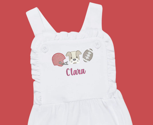 Georgia Bulldog Sunsuit - Girls