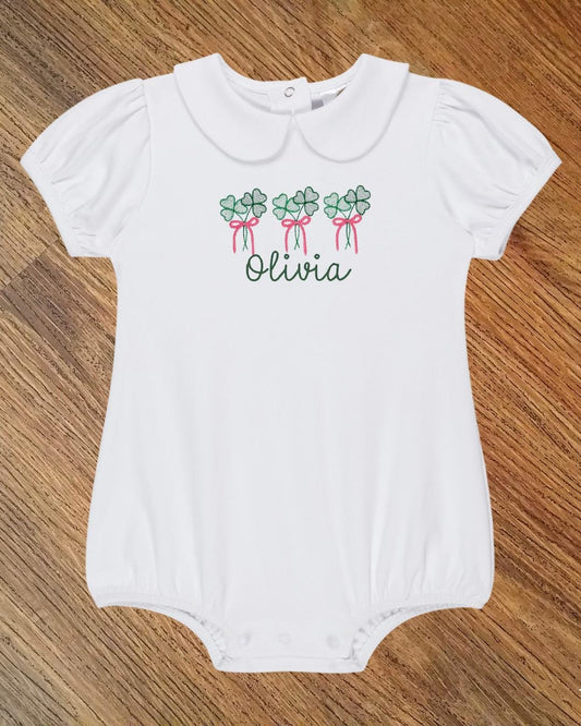 Shamrock St. Patrick's Day Romper