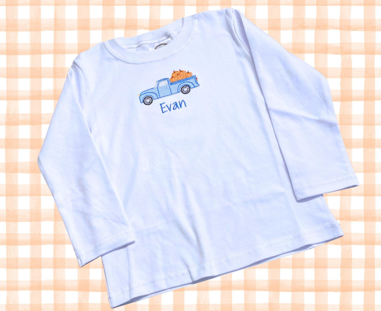 Fall Vintage Truck Kids Shirt