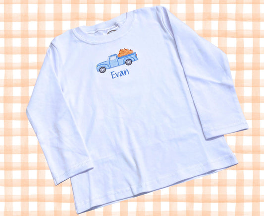 Fall Vintage Truck Kids Shirt