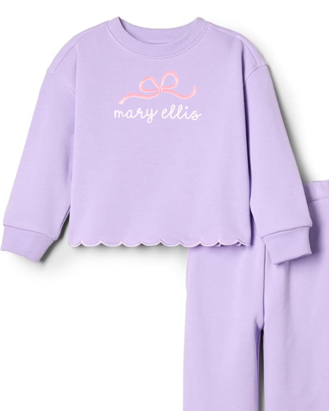 Scalloped French Terry Set