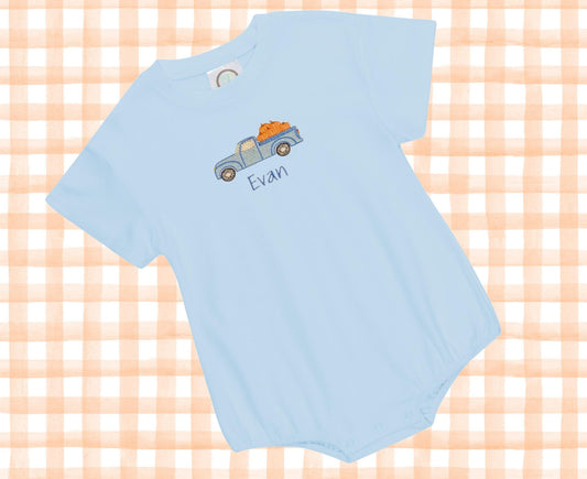 Fall Vintage Truck Bubble