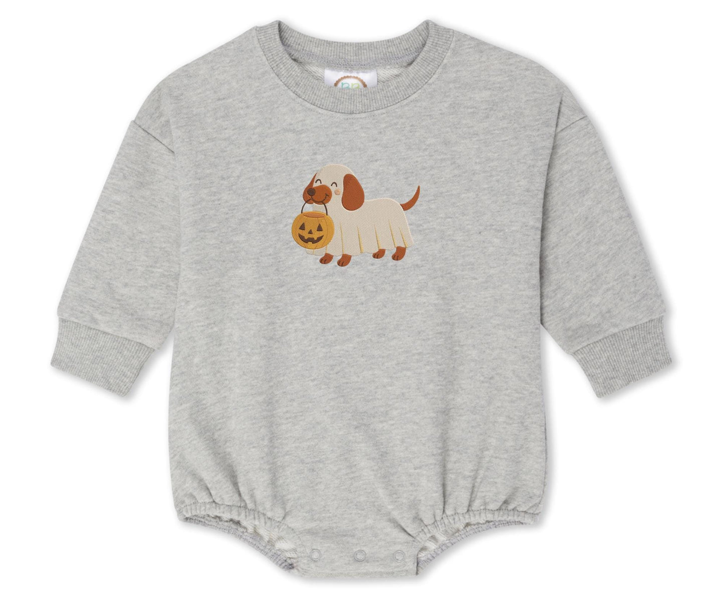 Halloween Bubble Sweatshirt Romper